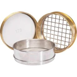 .265" Mesh Testing Sieve, 8" Dia., 1" Depth (Half), Brass Frame, SS Wire Cloth
