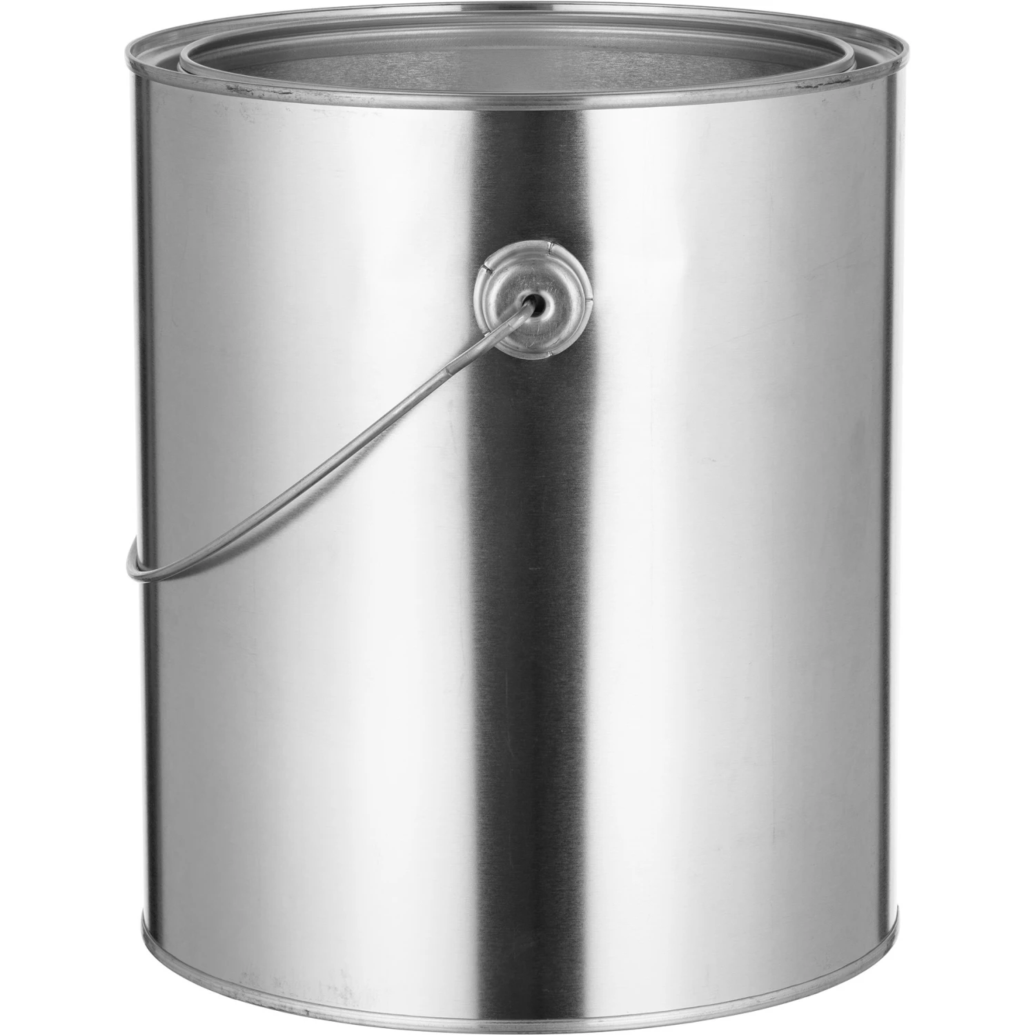 1 Gallon Metal Paint Can W/Ears, Bail And Lid, Unlined, 7.66" H - Image 3