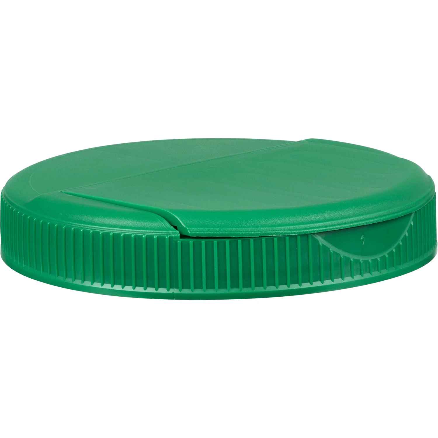 1/2 Gallon (65 Oz.) Wide Mouth Glass Jar W/ Green Slotted Flapper Cap, 5 Slots, Unlined, 110mm 110-400 - Image 6