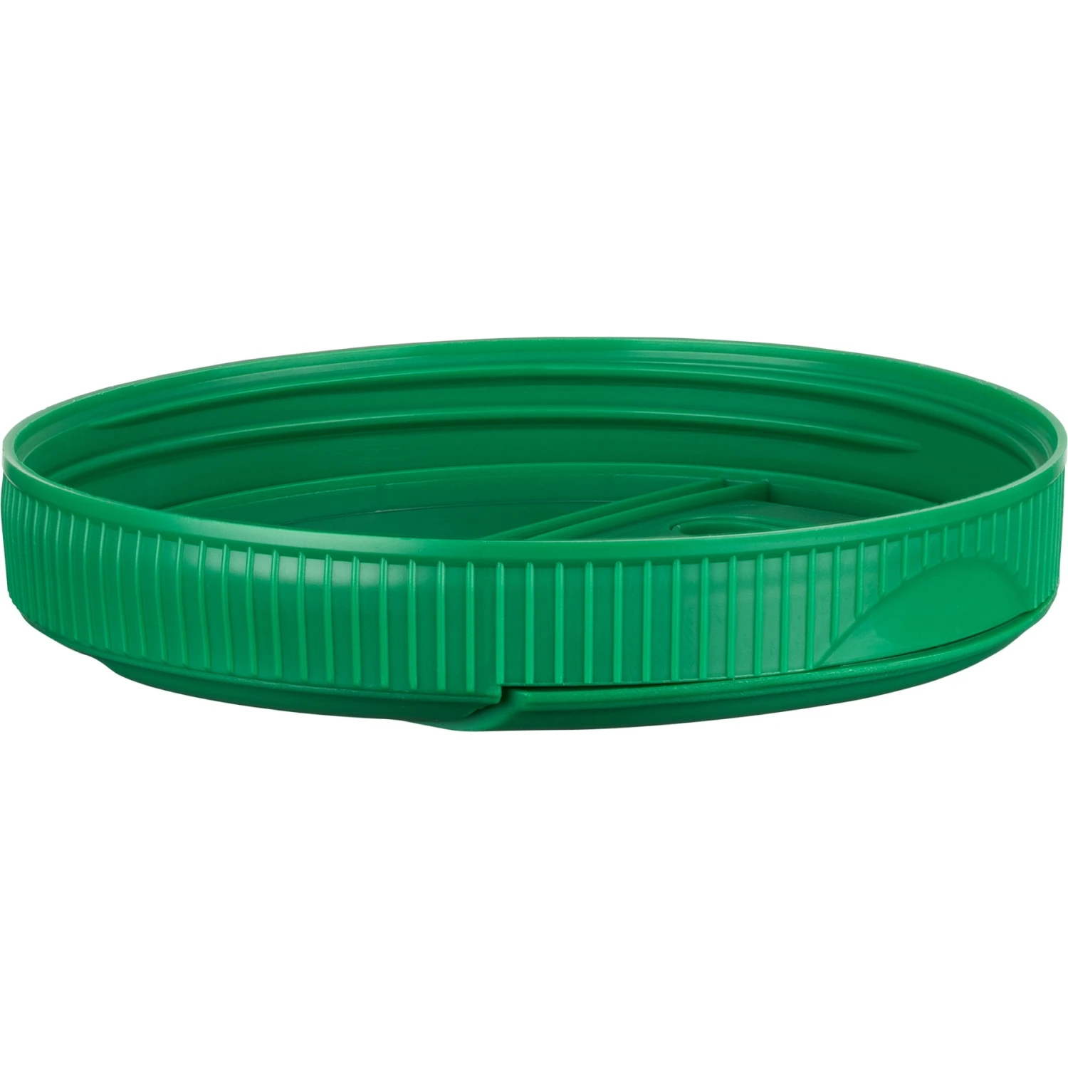 1/2 Gallon (65 Oz.) Wide Mouth Glass Jar W/ Green Slotted Flapper Cap, 5 Slots, Unlined, 110mm 110-400 - Image 7