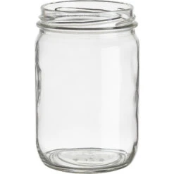 12 Oz. Clear Glass Mayo Jar, 70mm 70-2030, 12/cs