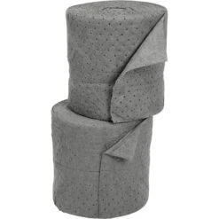 15" X 150' Medium-Weight Univ. Absorbent Split Rolls, Sonic Bonded, Gray (2 Rolls/bag)