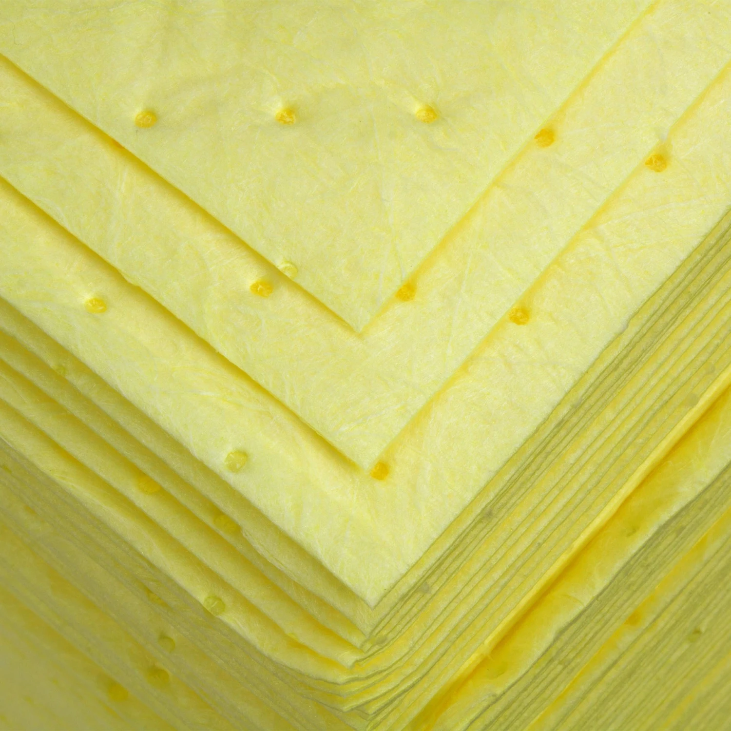 15" X 18" Heavy-Weight Hazmat Absorbent Pads, Sonic Bonded, Yellow (100 Pads/bag) - Image 2