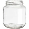1/2 Gallon (65 Oz.) Wide Mouth Glass Jar, 110mm 110-405, 6/cs