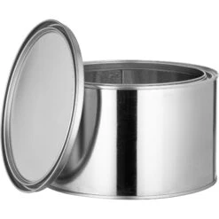 1/2 Gallon Short Metal Paint Can With Lid, Unlined