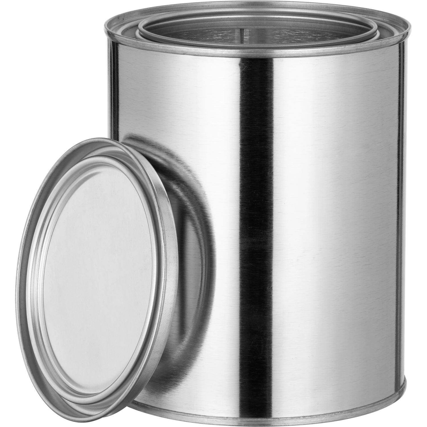1 Liter Metal Paint Can With Lid, Unlined (Case Pack)