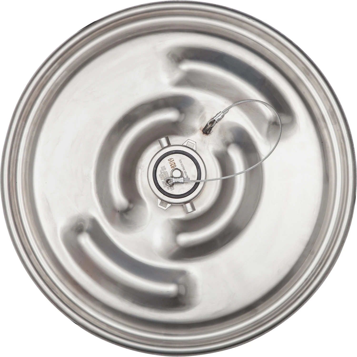 22-1/2" 304 Stainless Steel Lid W/ 3" Fusible Cap In Center For IBC Tanks - Image 3