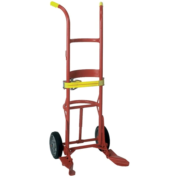 Wesco Deluxe Drum Truck, 10" Moldon Rubber Wheels (for Poly Drums)