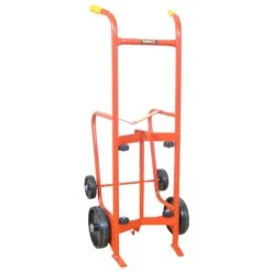 Wesco Drum Drainer Truck, 10", 6" Polyolefin Wheels (for Steel Drums)