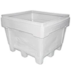 251 Gallon Natural Heavy Duty Bin, 4-Way Base, ArmorBin® 1039