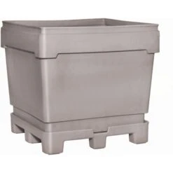 426 Gallon Gray Heavy Duty Bin, 4-Way Removable Socket Base, MonsterCombo® 2962