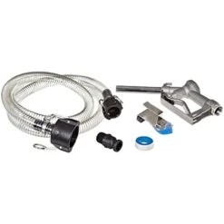 8' PVC Hose Kit, Aluminum Nozzle, 2" Female Camlock, For Drums Or IBC Totes