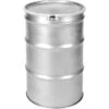 55 Gallon Stainless Steel Drum, UN Rated, Cover W/Bolt Ring