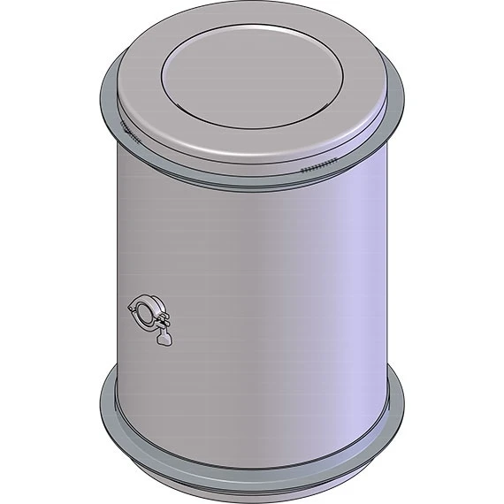 60 Gallon Stainless Steel Wine Barrel W/2 Tri-Clover