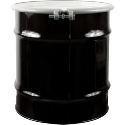20 Gallon Steel Drum, UN Rated, Cover W/Bolt Ring
