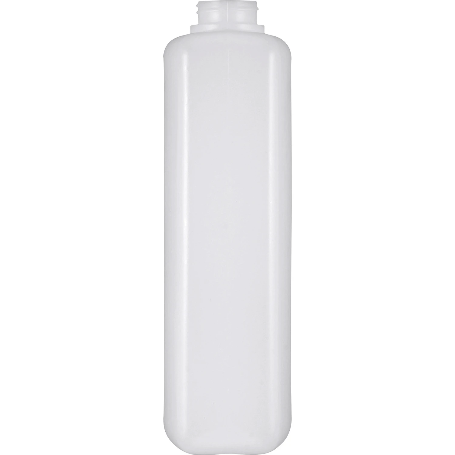 2 Liter Natural HDPE Plastic Bettix Twin Neck Bottle With 4 Oz. Dosage Chamber, 38mm & 28mm - Image 4