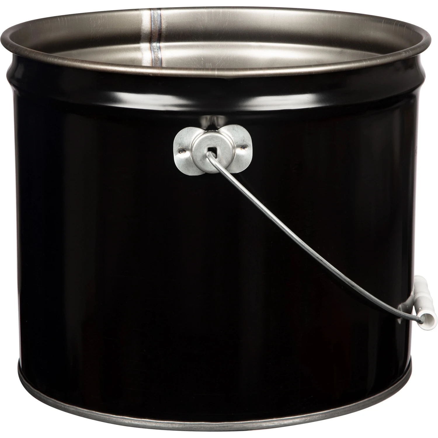 3.5 Gallon Black Open Head Steel Pail (26 Gauge), UN Rated, Unlined (S2 Series) - Image 2