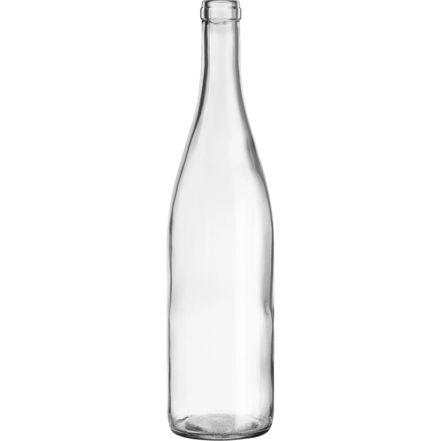 750 Ml Clear California Hock Wine Bottles, Cork 12/cs