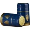 30 X 55mm Blue W/Gold Grapes PVC Capsules W/Tear Tab, 100/cs