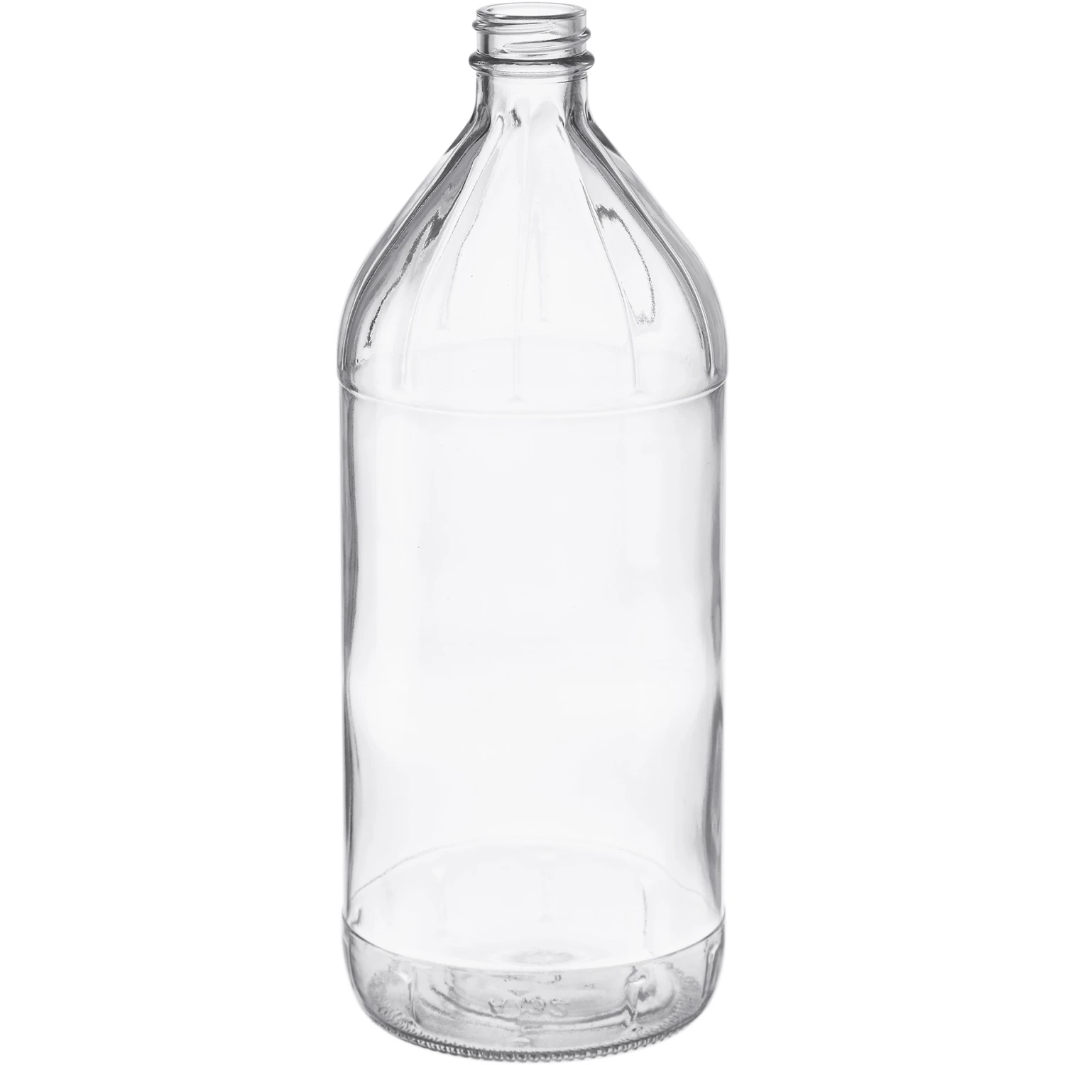 32 Oz. Clear Glass Vinegar Bottle, 28mm 28-405, 12/cs
