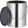 1 Gallon Metal Paint Can W/Ears, Bail And Lid, Gray Epoxy Phenolic Lined, 7.688" H (Case Pack)