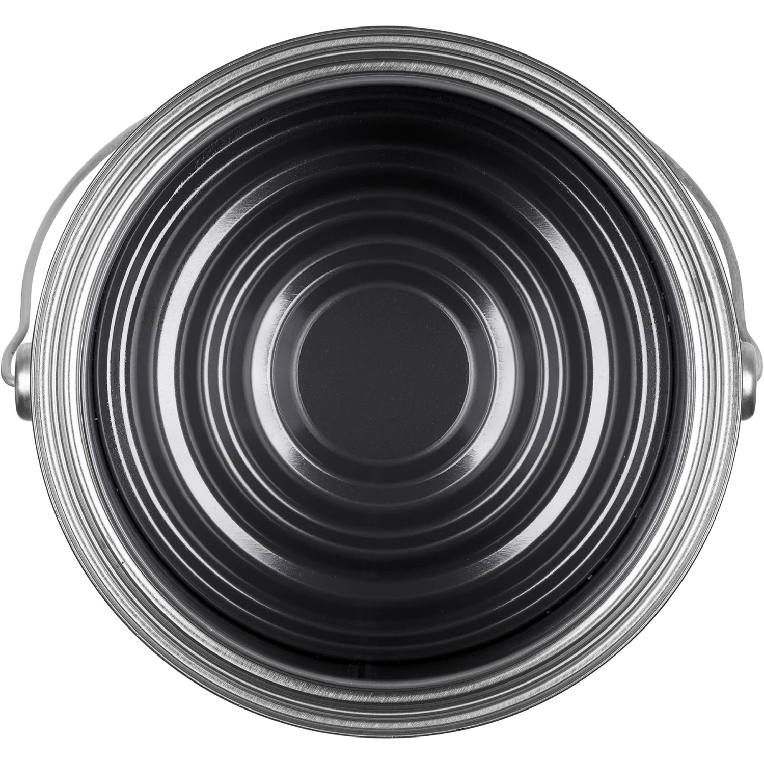 1 Gallon Metal Paint Can W/Ears, Bail And Lid, Gray Epoxy Phenolic Lined, 7.688" H (Case Pack) - Image 4