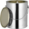 1 Gallon Metal Paint Can With Ears, Bail And Lid, Gold Phenolic Lined