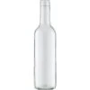 375 Ml Clear Bordeaux Wine Bottles, Mini Punt, Cork, 24/cs