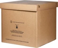 36" X 36" X 36" Bulk-Size Corrugated HazMat Gaylord Container (UN Rated)