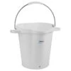 5 Gallon White Plastic Bucket W/Spout, Stainless Steel Handle