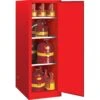 Sure-Grip® EX Deep Slimline Flammable Safety Cabinet, 54 Gallon, S/C Door, Red