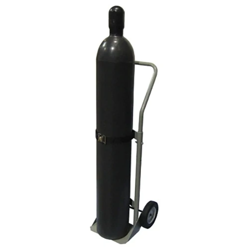 Single Gas Cylinder Hand Truck, 8" Semi-Pneumatic Wheels