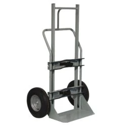 Single Cryogenic Cylinder Hand Truck, 10" Flat-Free Wheels