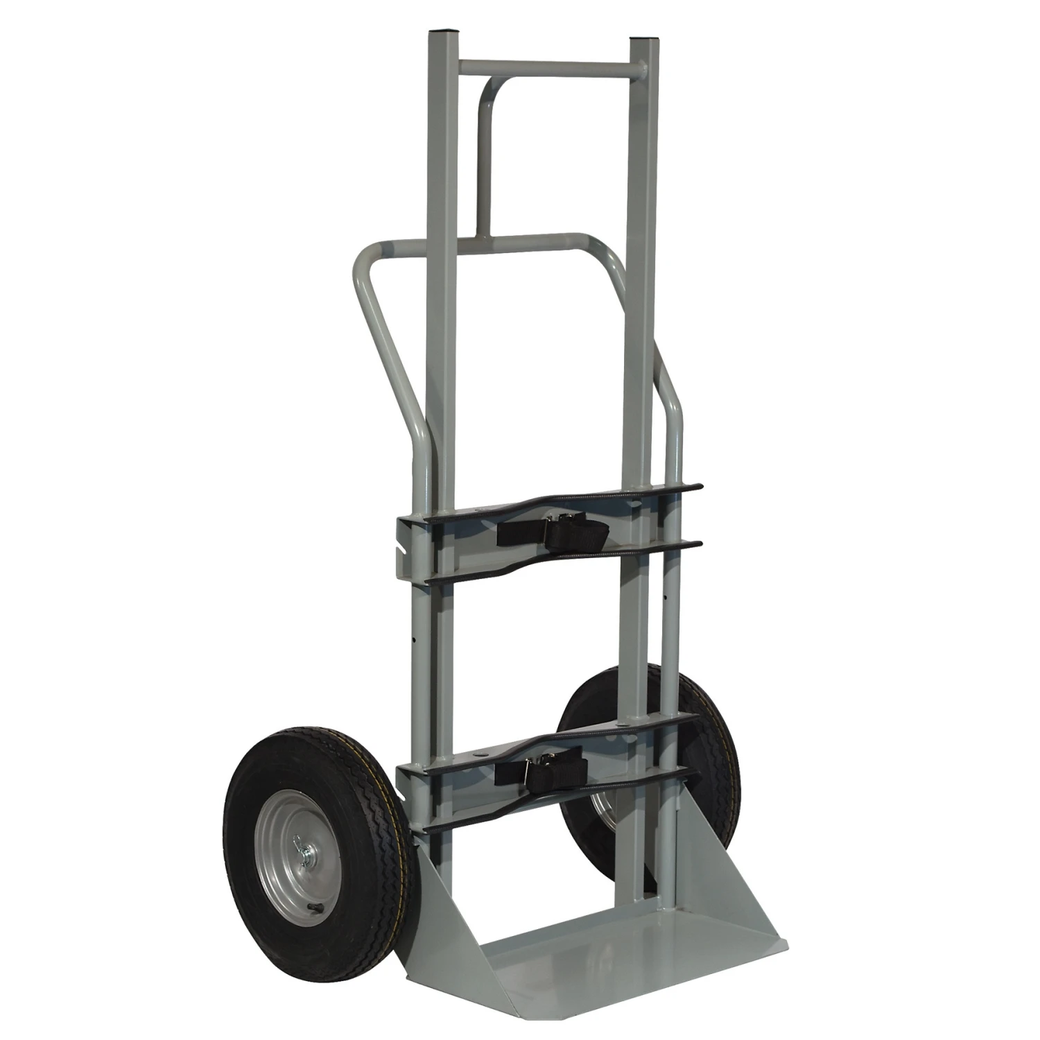 Single Cryogenic Cylinder Hand Truck, 10" Flat-Free Wheels