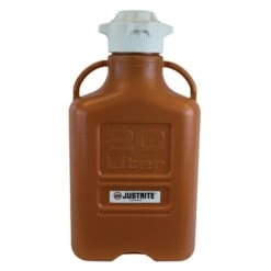 20 Liter Amber HDPE Plastic Laboratory Carboy W/120mm Cap