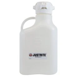 5 Liter White HDPE Plastic Laboratory Carboy W/83mm Cap