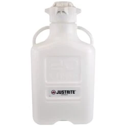 20 Liter White HDPE Plastic Laboratory Carboy W/120mm Cap