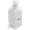 10 Liter White HDPE Plastic Laboratory Carboy W/83mm Cap & Spigot