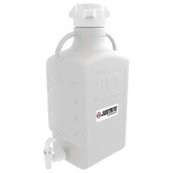 10 Liter White HDPE Plastic Laboratory Carboy W/83mm Cap & Spigot