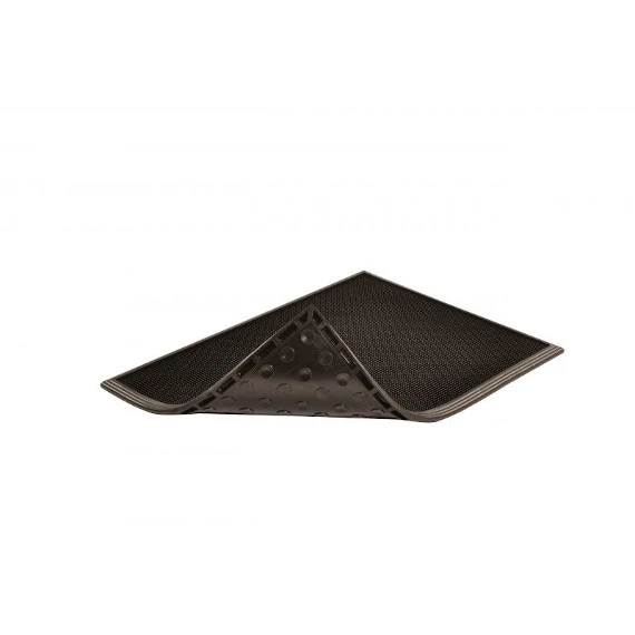 24" X 18" Sani-Trax® Black Rubber Sanitizing Mat - Image 3