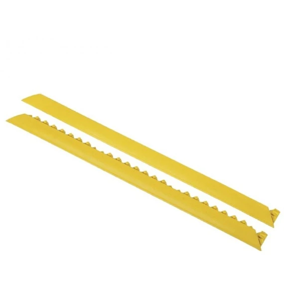 3' Yellow Interlocking Anti-Fatigue Mat Ramp, Female