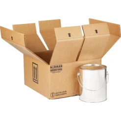 4 X 1 Gallon Paint Can Hazmat UN 4G Shipping Box, 350#