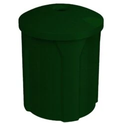42 Gallon Green Granite Recycling Receptacle, Mushroom Top 4" Opening