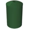55 Gallon Green Recycling Receptacle, Mushroom Top 4" Opening