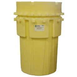 180 Gallon Yellow Overpack Plastic Drum W/Screw On Lid