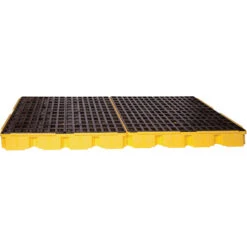 8-Drum Yellow Modular Spill Platform, No Drain