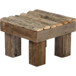 Recycled Wood Rain Barrel Pedestals