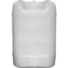 5 Gallon (18L) Natural Plastic Tight Head Container, Tamper Evident 70mm (8TPI), No Vent Stem, UN Rated