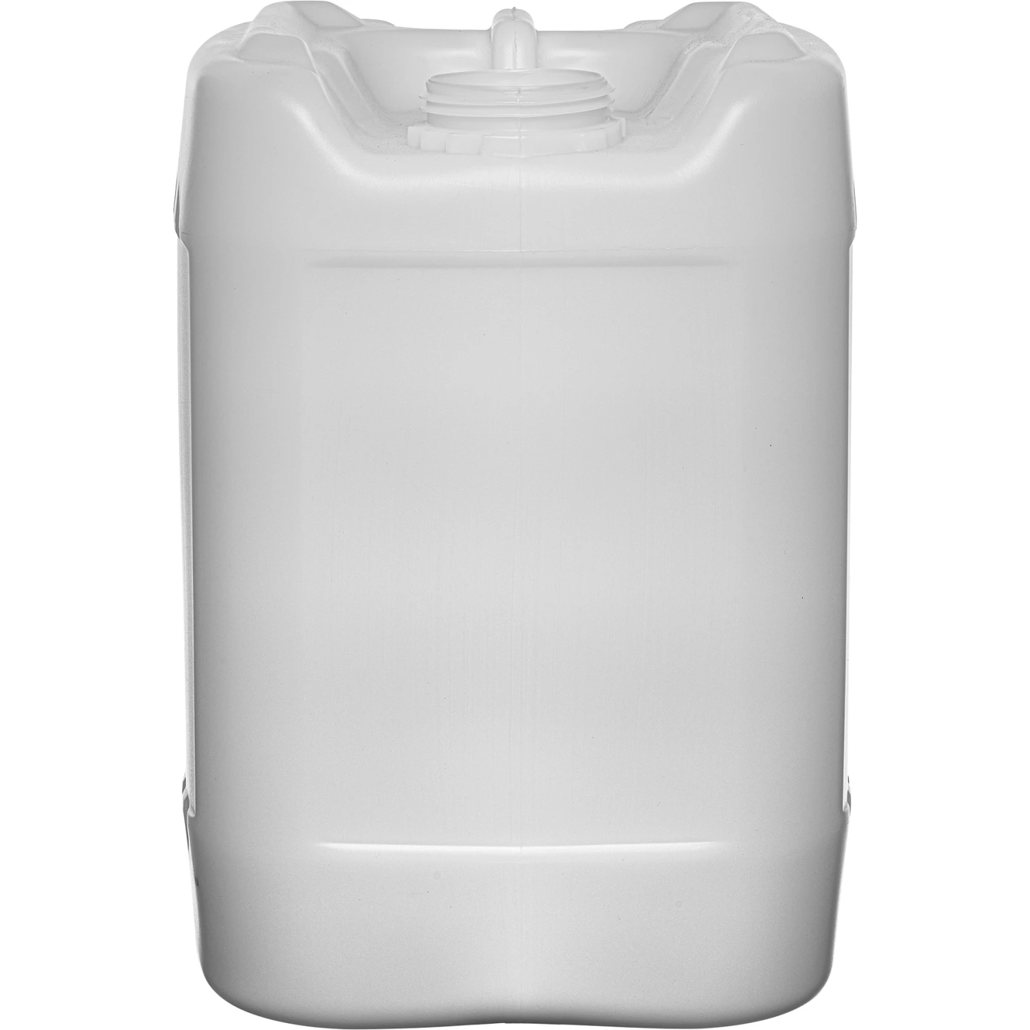 5 Gallon (18L) Natural Plastic Tight Head Container, Tamper Evident 70mm (8TPI), No Vent Stem, UN Rated