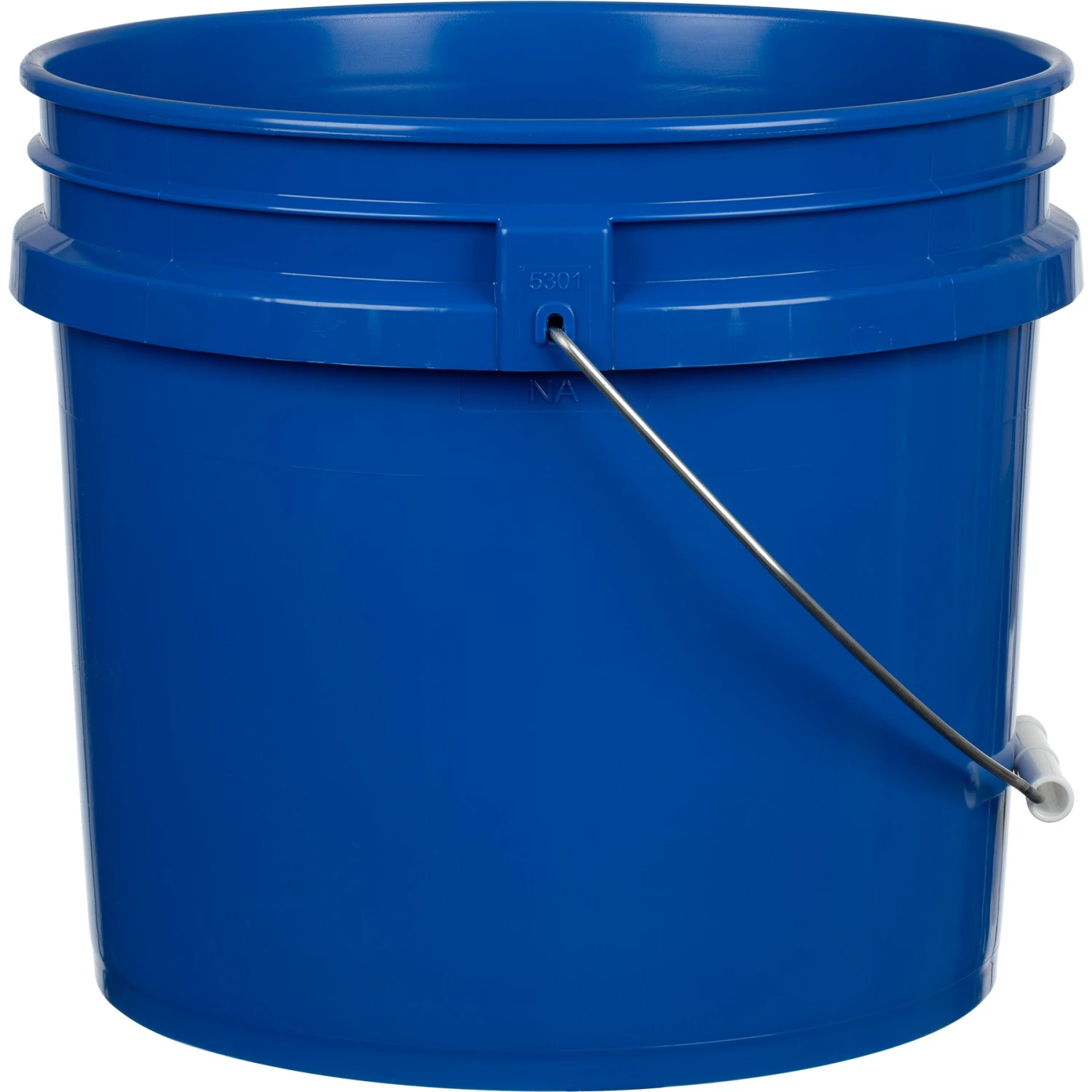 3.5 Gallon Blue Plastic Pail With Metal Handle, UN Rated (P6 Series) - Image 2
